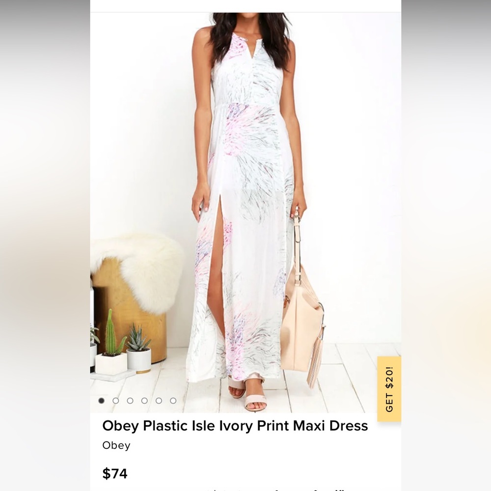 Maxi women Obey medium dress